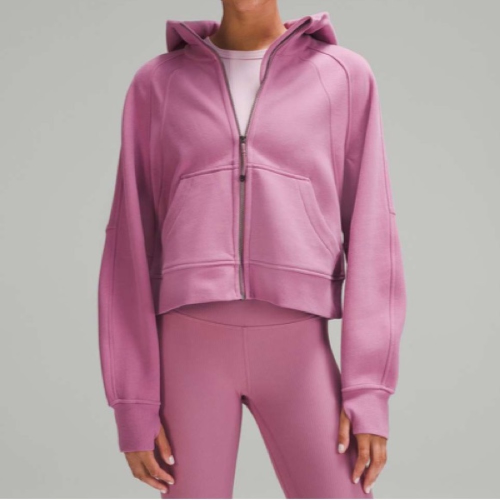 Lululemon Scuba Oversized Full-Zip Hoodie in Velvet Dust
